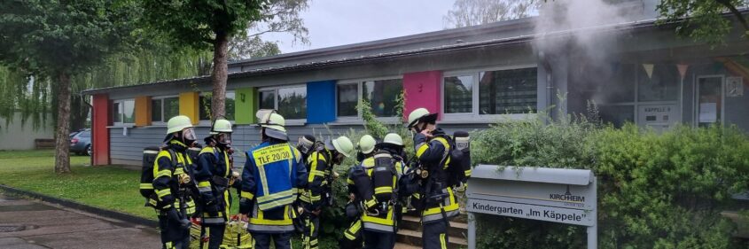 Jesingen-Übungen der Einsatzabteilung mit Nachbargemeinden
